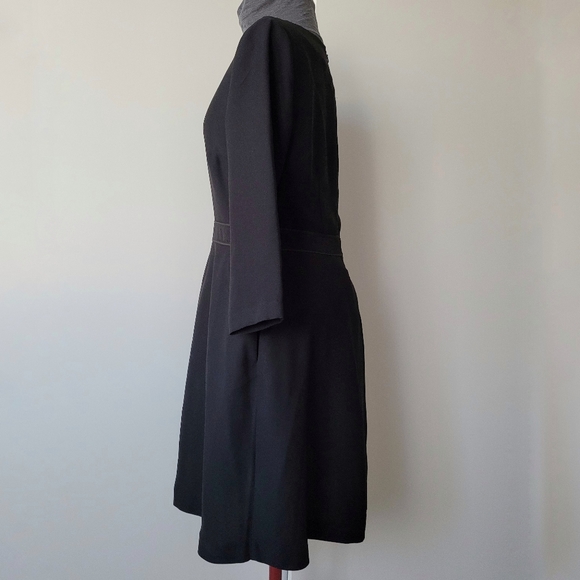 Banana Republic Long Sleeve V Neck Fit & Flare Dress - Picture 5 of 12